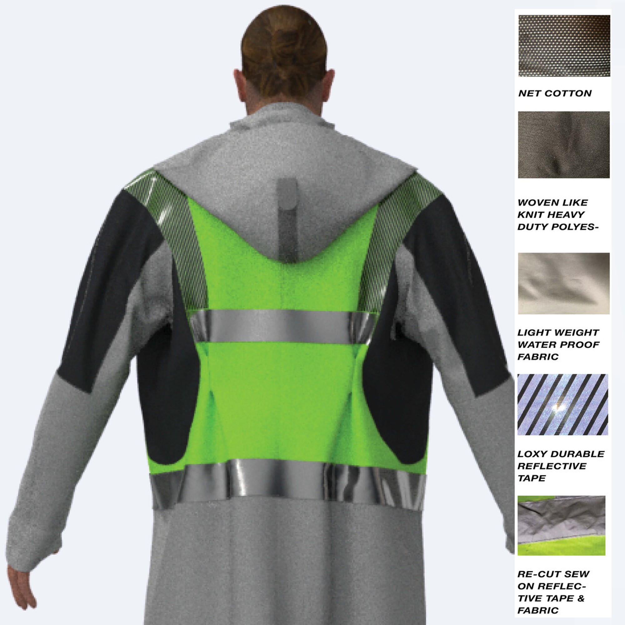 TMS.SITE uniform customization: many different fabrics are available for custom orders, including net cotton, heavy knit, nylon