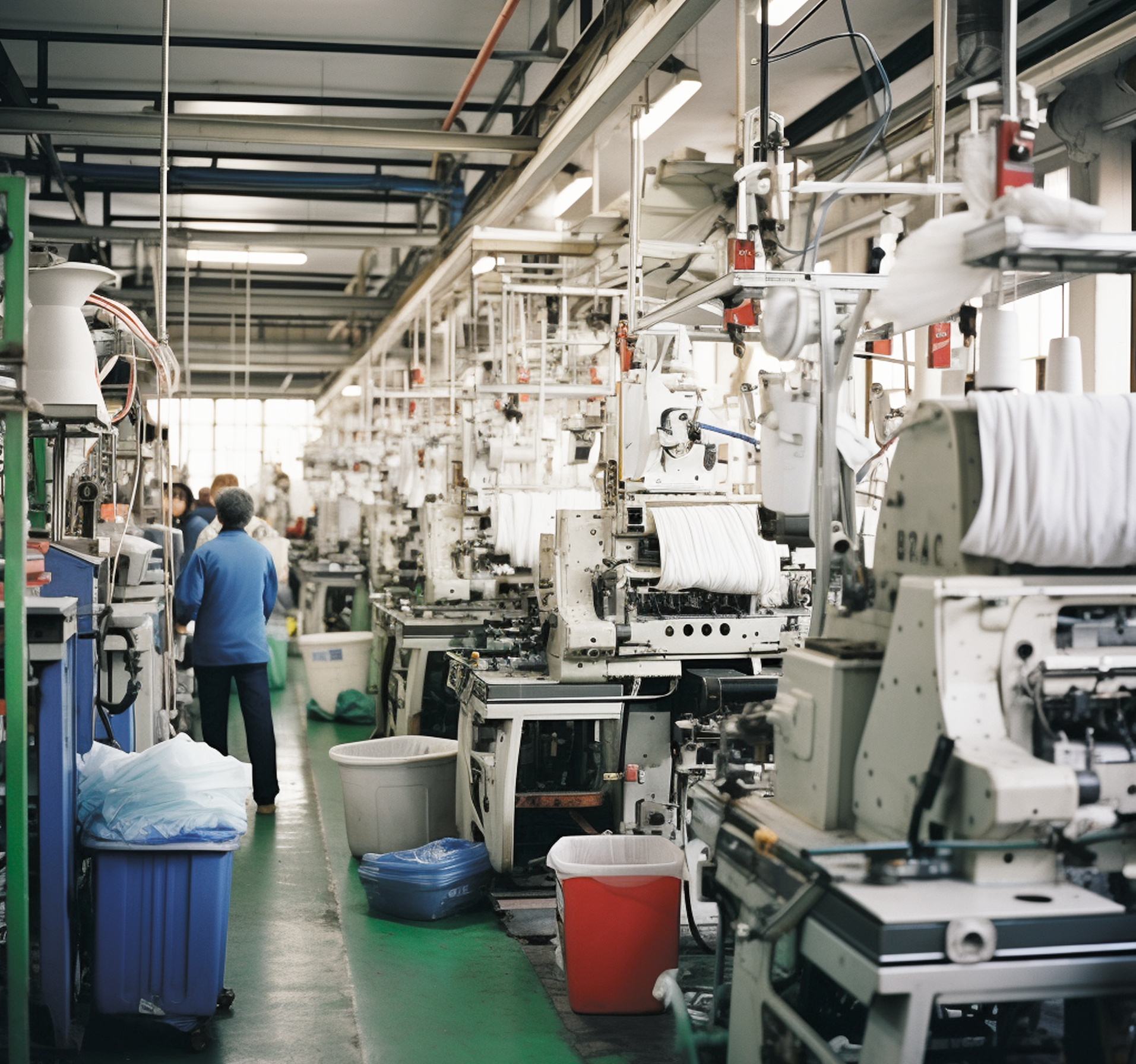 TMS.SITE uniform customization: a factory where TMS.SITE custom uniforms are produced in bulk to fit the clients needs.