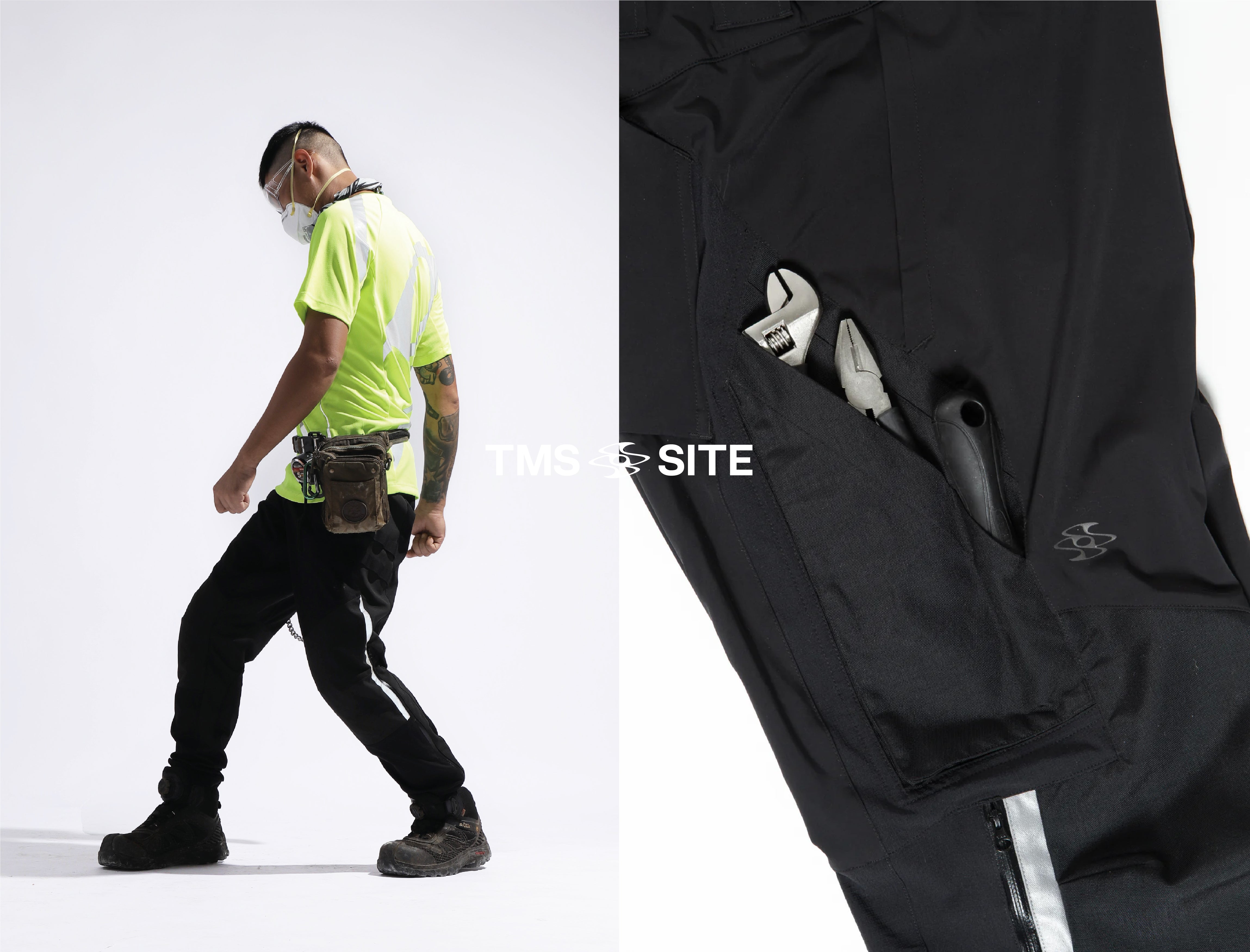 TMS.SITE uniform customization: TMS.SITE provides customizable fits with its workwear, allowing for increased mobility and less use of energy