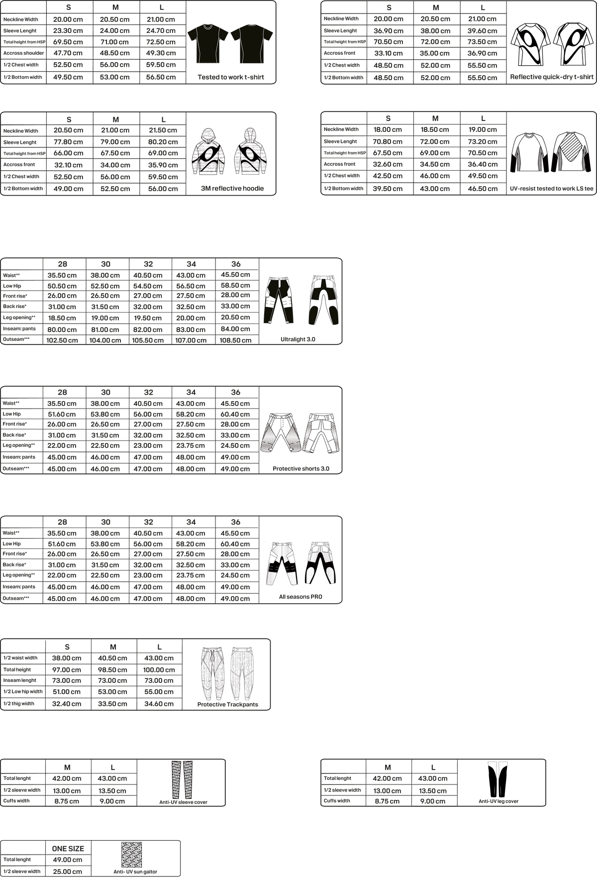 Sizing Chart – TMS.SITE